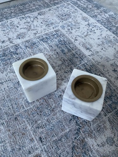 Echte marmor teelichthalter - marmor,