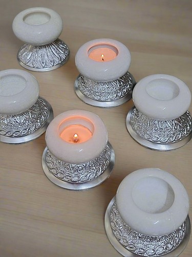 3er set teelichthalter - set, aus