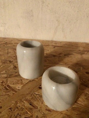 Teelichthalter marmor - teelichthalter,