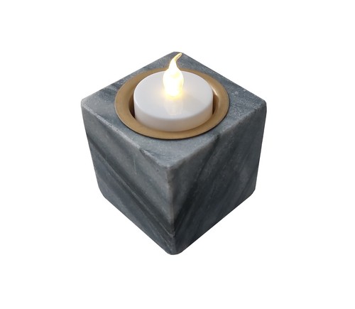 Marmor teelicht neu - marmor,
