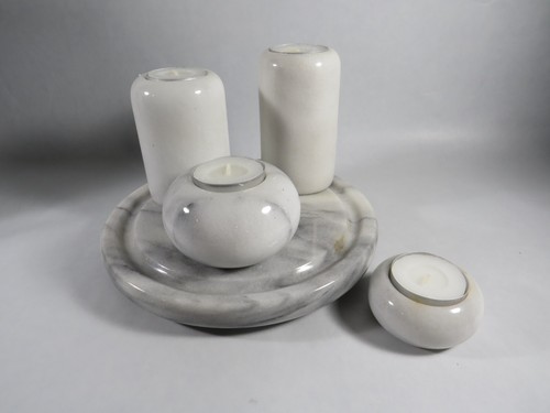 Teelichthalter marmor ca - marmor,