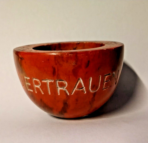Teelichthalter aus marmor - aus, rot