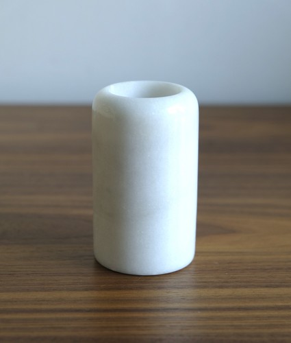 Massiver marmor kerzenhalter - massiver,
